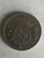 Лот: 15923978. Фото: 2. Испания 5 песет, 1975. 79 внутри... Монеты