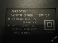 Лот: 1113660. Фото: 2. Sony TCM 757. Аудиотехника