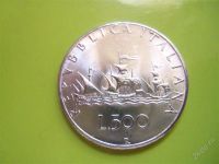 Лот: 2767809. Фото: 2. 500 лир 1966 г.Италия,серебро... Монеты