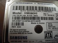 Лот: 14536339. Фото: 2. HDD 80gb для ноутбука Sata, 2... Комплектующие