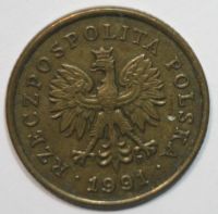 Лот: 5333225. Фото: 2. 5 грошей 1991 год. Польша. Монеты