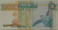 Лот: 5730642. Фото: 2. Сейшельские острова 10 рупий 2013... Банкноты