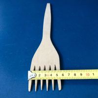 Лот: 12735056. Фото: 5. 💛 Вилка кухонная поварская деревянная...