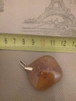 Лот: 10937951. Фото: 2. Золотая подвеска с янтарем. Ювелирные изделия, бижутерия, часы