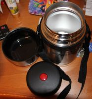 Лот: 17739054. Фото: 2. Термос суповой чайный металлический... Посуда, кухонная утварь