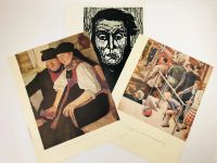 Лот: 23328304. Фото: 2. Набор из 3 иллюстраций. Репродукции... Живопись, скульптура, фото