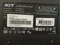 Лот: 16305261. Фото: 3. Монитор ACER AL1916W. Компьютеры, оргтехника, канцтовары