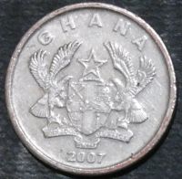 Лот: 14282764. Фото: 2. Экзотика с рубля (19201) Гана. Монеты