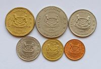 Лот: 20307523. Фото: 2. Сингапур. Набор 6 монет 1ц-1... Монеты