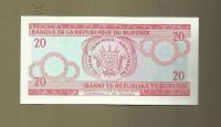 Лот: 9105402. Фото: 2. Бурунди 20 франков 2007 год UNC. Банкноты