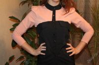 Лот: 2617991. Фото: 2. Блузка розово черная! Новая!. Женская одежда