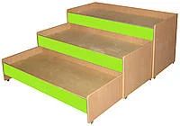 Лот: 3218516. Фото: 2. Кровать з-х ярусная выкатная без... Специализированная мебель