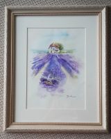 Лот: 8255101. Фото: 3. Картина акварелью "Домик в провансе... Ручная работа