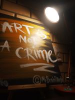 Лот: 14558863. Фото: 2. Картина "Art is not a crime". Изобразительное искусство