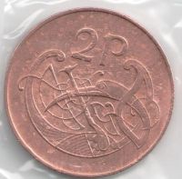 Лот: 14388782. Фото: 2. Ирландия 2 пенни 1971 (с4-5). Монеты