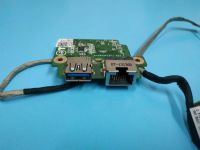 Лот: 16420324. Фото: 2. Б/У плата с разъемами USB и Ethernet... Комплектующие