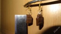 Лот: 2187729. Фото: 2. Очень классные сережки "Шоколадки... Ювелирные изделия, бижутерия, часы