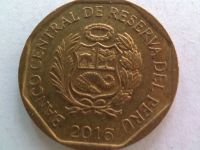 Лот: 23291377. Фото: 2. Монета Перу 10 сентимо, 2016. Монеты