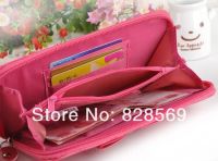 Лот: 3820735. Фото: 3. Розовый клатч-кошелек с бантом. Одежда, обувь, галантерея