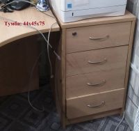 Лот: 15599262. Фото: 3. Стол офисный с тумбой б/у. Мебель