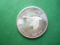 Лот: 19870863. Фото: 5. Канада 1 доллар 1967 г., серебро...
