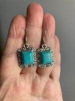 Лот: 20225622. Фото: 5. Серьги под бирюзу.