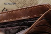Лот: 3738847. Фото: 6. Мужской кошелек из натуральной...
