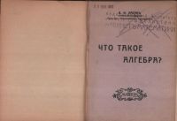 Лот: 17810418. Фото: 3. Каган В. Ф. Что такое алгебра... Коллекционирование, моделизм