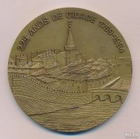 Лот: 10393226. Фото: 2. Португалия 1984 г Медаль Aveiro... Значки, медали, жетоны