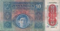 Лот: 23543567. Фото: 2. 10 крон 1915 год. Австро-Венгрия... Банкноты