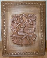 Лот: 4963843. Фото: 2. Декоративные панно, резные композиции... Картины, панно