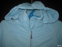 Лот: 17986243. Фото: 2. Голубая куртка с капюшоном - демисезон... Женская одежда