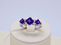 Лот: 14751358. Фото: 3. СЕРЕБРЯНОЕ КОЛЬЦО С АМЕТИСТОМ... Красноярск