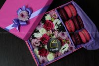 Лот: 6485709. Фото: 2. FlowerBox Цветочная коробка Коробка... Цветы, букеты