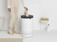Лот: 22274604. Фото: 2. Бак для белья 60 л Brabantia белый. Домашний текстиль