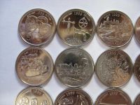 Лот: 6419075. Фото: 2. Канада, набор из 12 монет по 25... Монеты