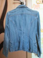 Лот: 10952900. Фото: 2. Джинсовый жакет 42-44 размер. Женская одежда