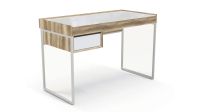 Лот: 23735031. Фото: 3. Стол с ящиком Glass, цвет Дуб... Мебель