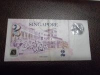 Лот: 8443331. Фото: 2. Сингапур 2 $. Банкноты