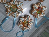 Лот: 16938037. Фото: 4. Имбирный пряник снежинка подарок. Красноярск