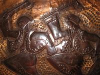 Лот: 6278327. Фото: 2. Чеканка медь Лесорубы 1970-е гг... Предметы интерьера