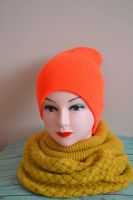 Лот: 11025792. Фото: 2. новая шапка оранжевая двухслойная. Женская одежда