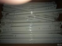 Лот: 10460449. Фото: 2. Направляющие роликовые 350мм белые... Мебель