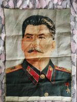 Лот: 19040159. Фото: 2. Сталин. Большой портрет. Ткань... Предметы интерьера