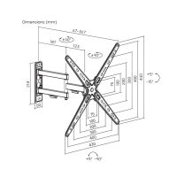 Лот: 25038071. Фото: 7. Кронштейн ITECHmount LCDN743 черный...