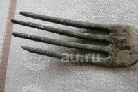 Лот: 25888893. Фото: 5. Вилка старинная именная с клеймом...