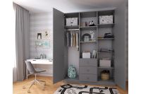 Лот: 25227790. Фото: 3. Шкаф трёхсекционный POLINI kids... Мебель