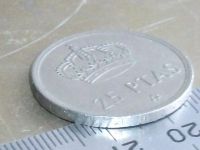 Лот: 15308934. Фото: 5. Монета 25 песет Испания 1975...