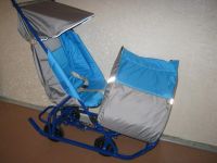 Лот: 3736368. Фото: 2. Санки-коляска с откидной спинкой... Детский транспорт