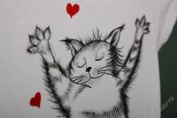 Лот: 1091460. Фото: 2. Футболка эксклюзивная! С рисунком... Женская одежда